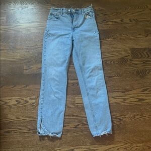 Abercrombie & Fitch Light Blue 90’s straight ultra high rise straight leg jeans